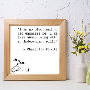 DIGITAL DOWNLOAD, Charlotte Bronte Print