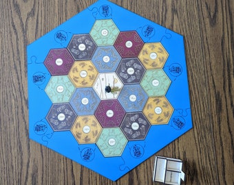 Tablero de juego de madera pintado a mano, resistente y duradero para los amantes de los juegos, para 3 o 4 jugadores con o sin accesorios