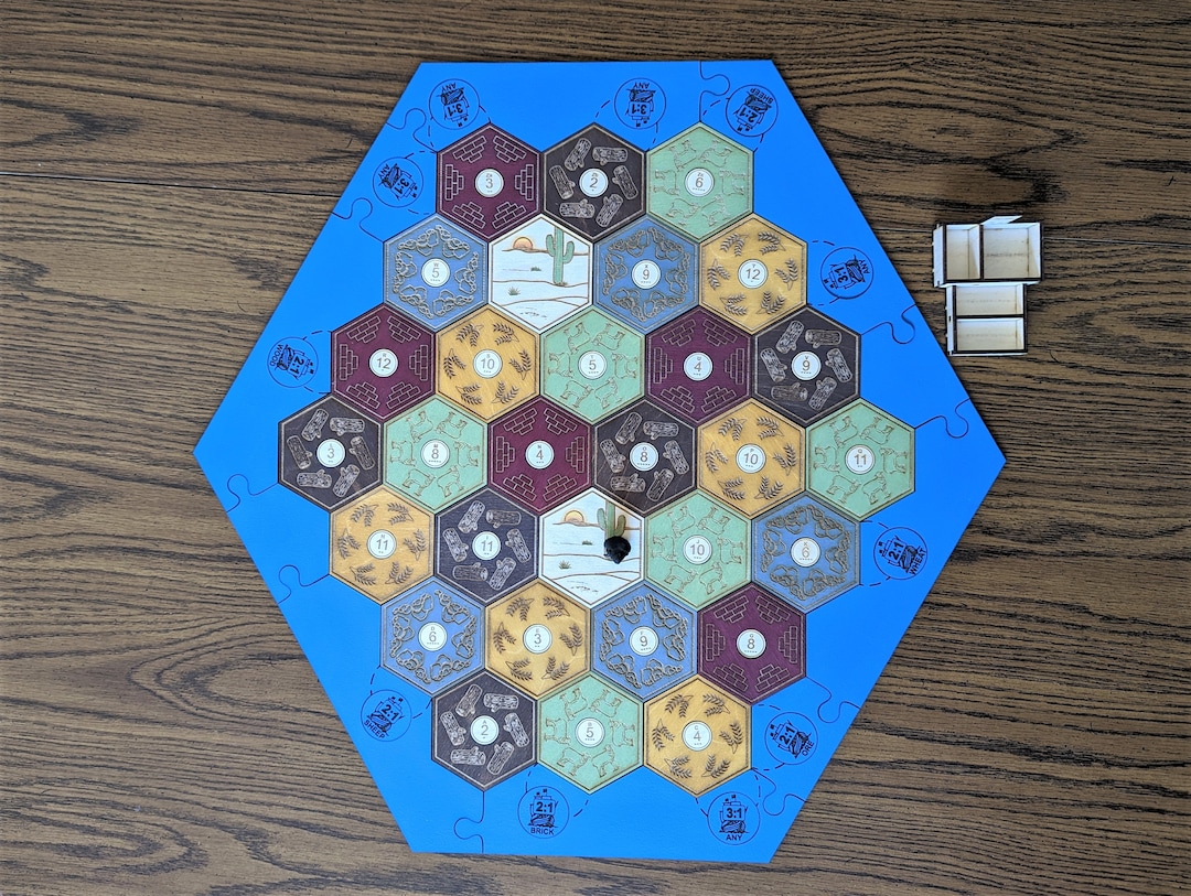 Wood Game Board Hand Painted Game Board for 56 Players With or Without