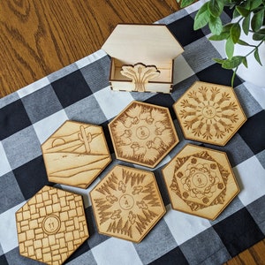 Settlers of Catan Themed Coaster Set image 2