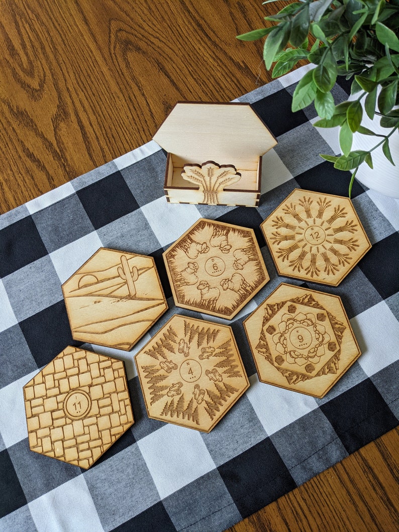 Settlers of Catan Themed Coaster Set image 2