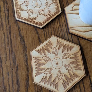 Settlers of Catan Themed Coaster Set image 6