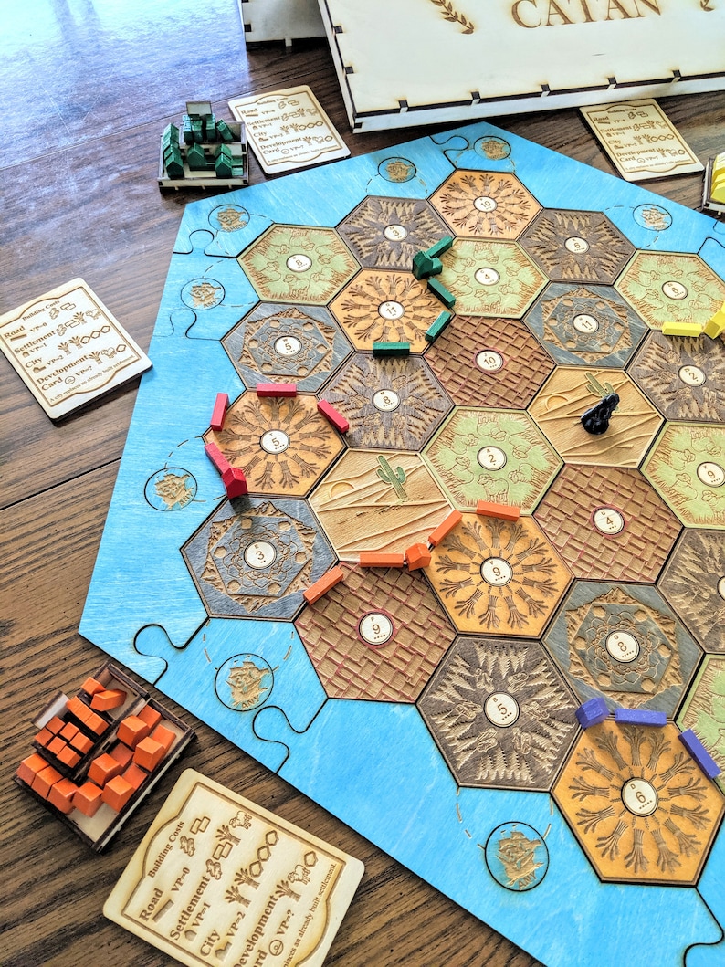 the settlement of catan board game