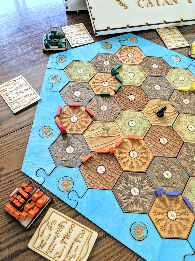 the settlement of catan board game