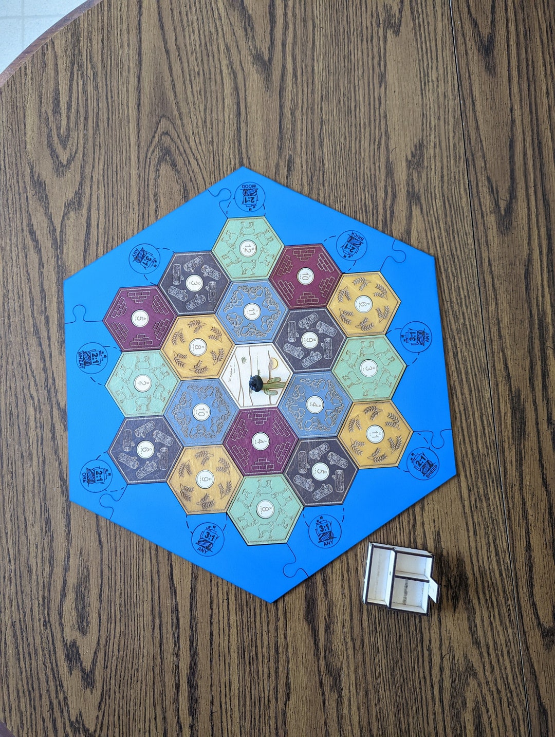 Wood Game Board Hand Painted Sturdy and Long Lasting Board for Game