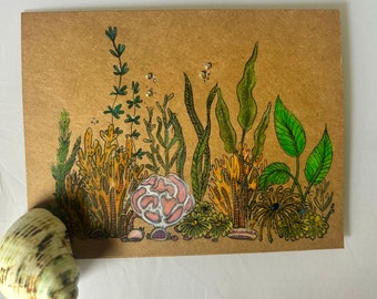 Handmade Ocean Theme Card Etsy