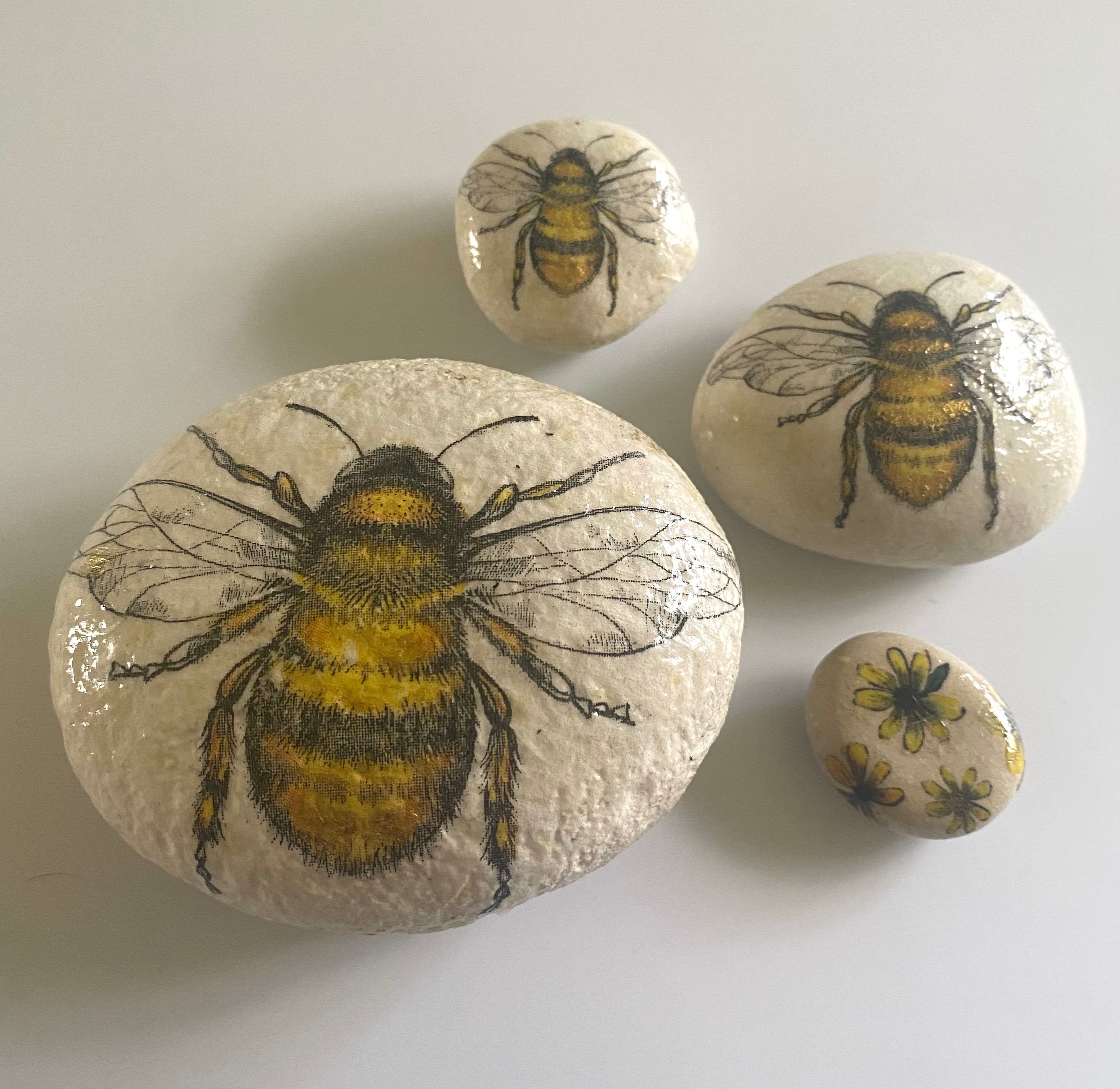 Shop Online Hand Painted honeybee Rocks