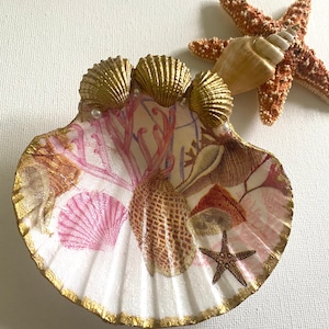 Muschel Ring Schale Muschel Muschel Muschel Perlen Muschel Schmuck Halter Strand Dekor Küstenleben Strand Liebhaber Geschenk