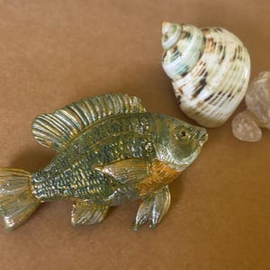 Wearable Art Fish Pin, Handpainted Fish Brooch, Fun Pin on Clothes, Backpack, Tote Bag, Great Gift for Nature Lover, Fishing Buddy Gift Pin
