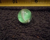 Green and white St Mary 39 s Cateye -1 2 inch- Hard to find Marble King cross thru-