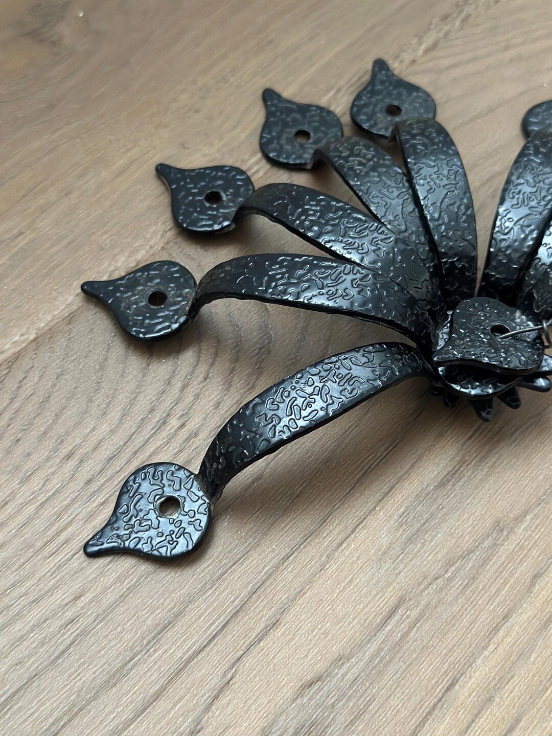 Rustic Pull Handle Vintage Hammered Iron Drawer Pull | Rustic Cabinet Handle | Primitive ...