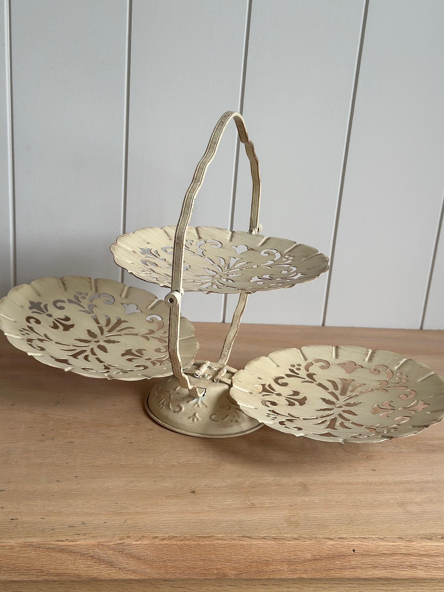Vintage 3 Tier Serving Tray - Etsy