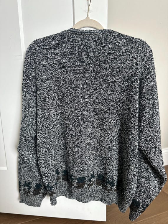 Vintage Michael Gerald Patchwork Knit Sweater | 9… - image 6