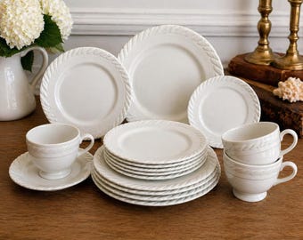 Ralph Lauren Wedgwood Clearwater China Replacement Piece White Plate Cup Saucer Choose Piece