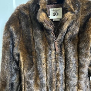 Y2k Faux Fur Jacket - Etsy