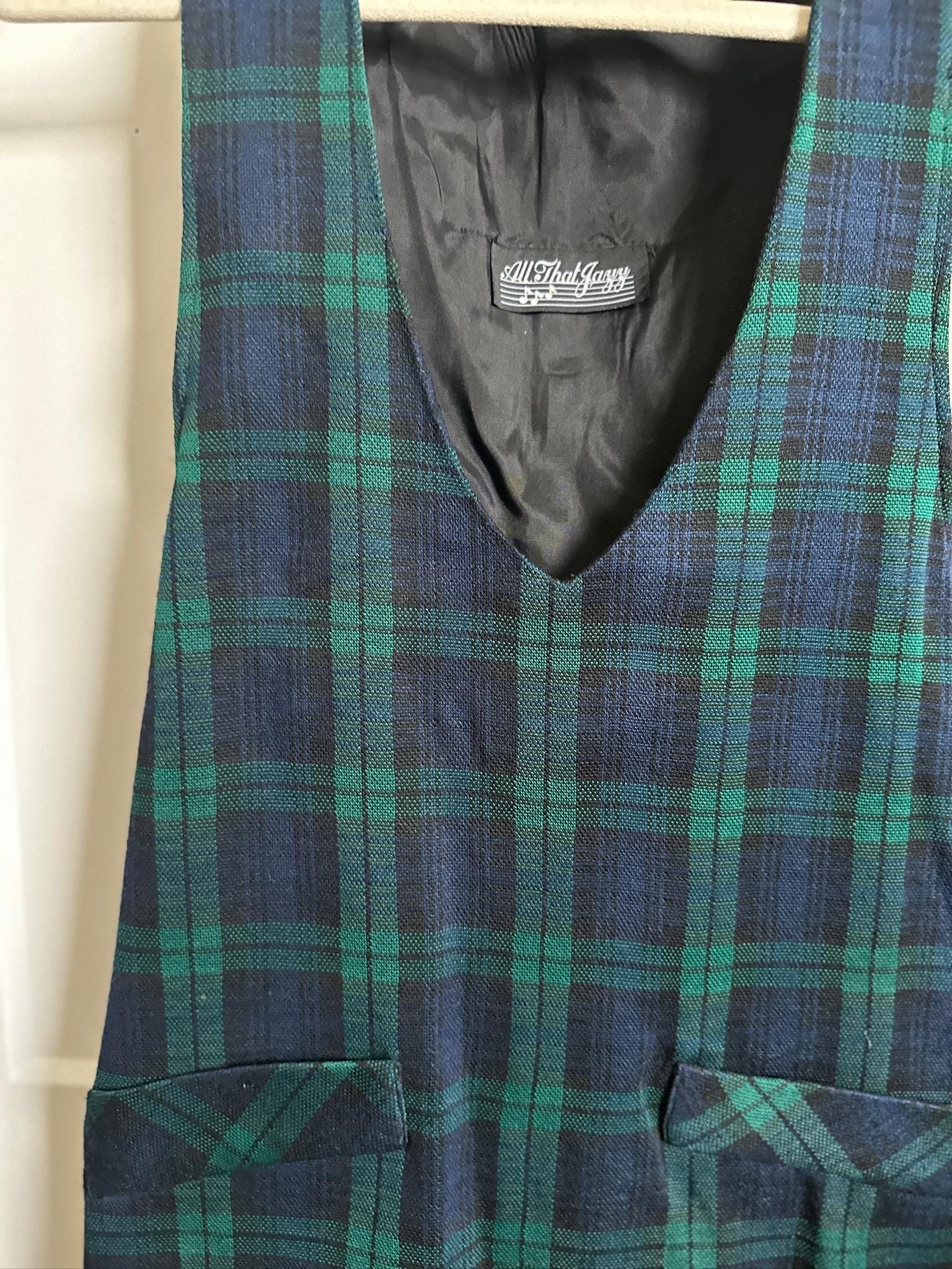 green emerald velvet dress Pine Green Cotton Linen V-Neck Midi Pinafore Dress 60