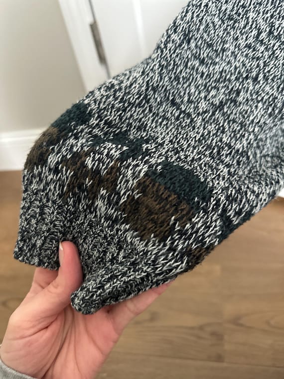 Vintage Michael Gerald Patchwork Knit Sweater | 9… - image 3