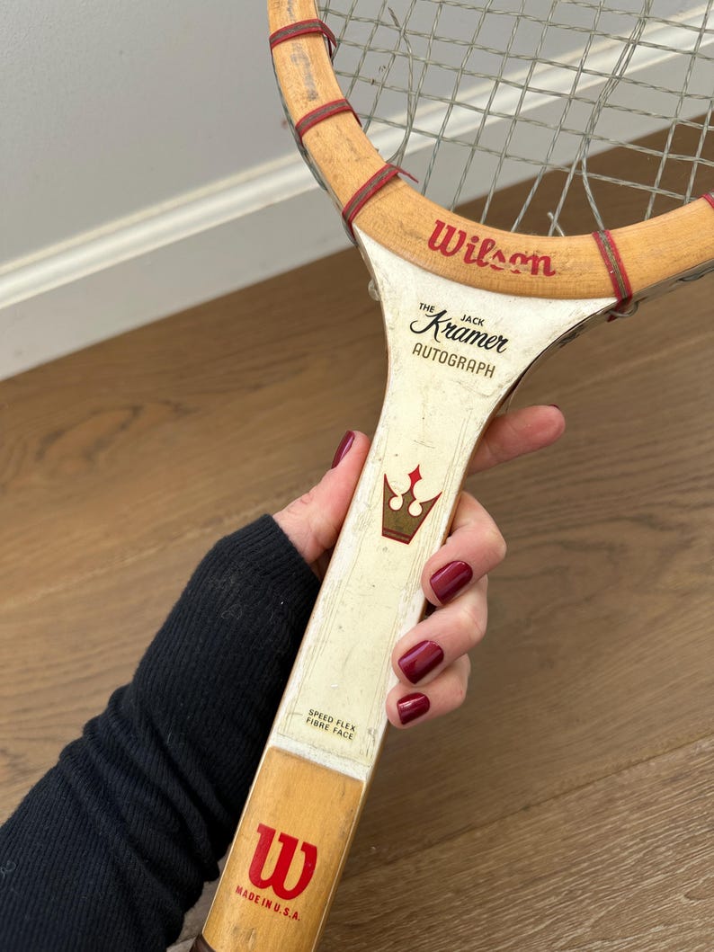 Jack Kramer Autograph Racket Vintage Wilson Jack Kramer Wooden Tennis Racquet | 1960s Tennis Racket ...