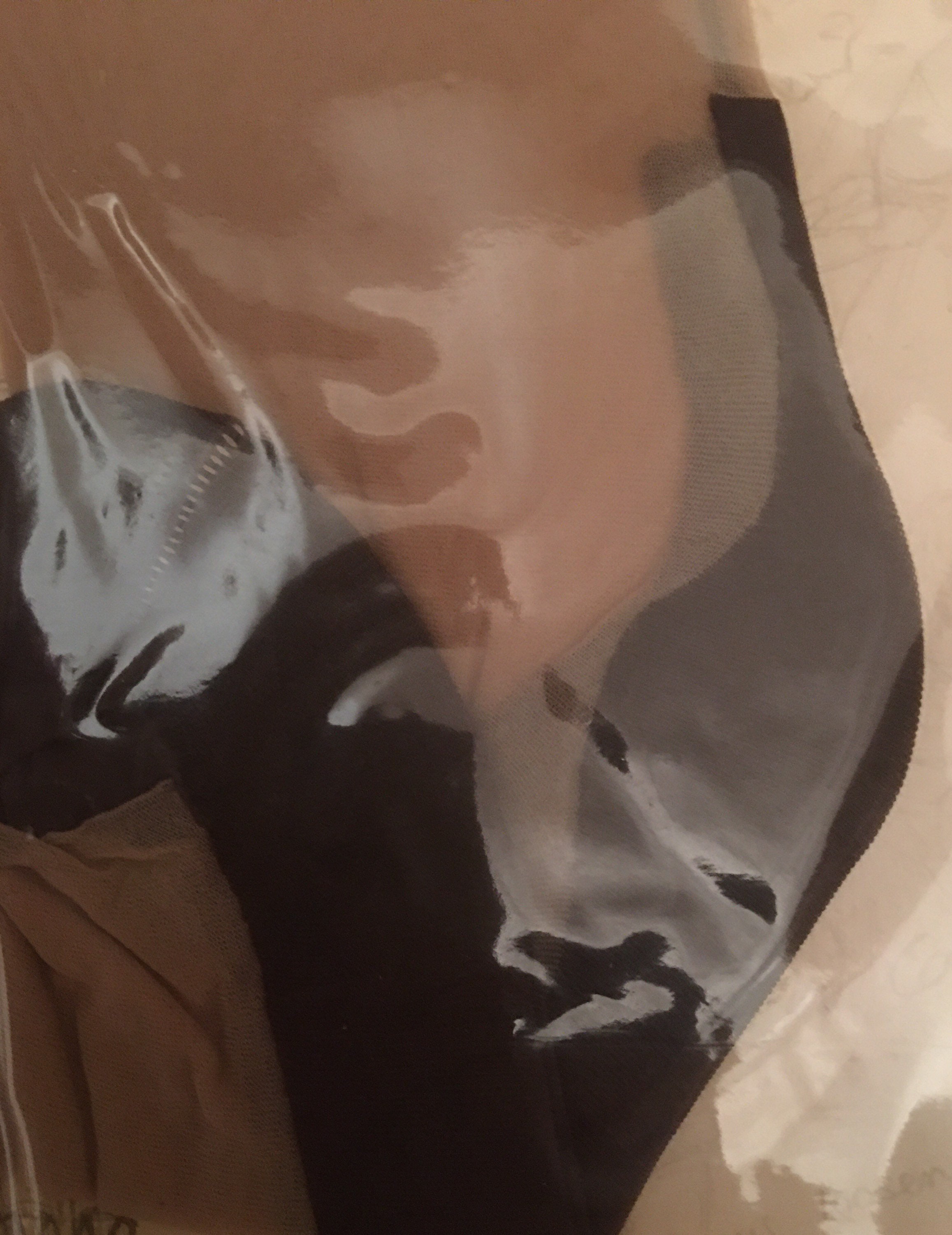 Image of Bespoke Contrast Cuban Heel Fashioned Seam Stockings