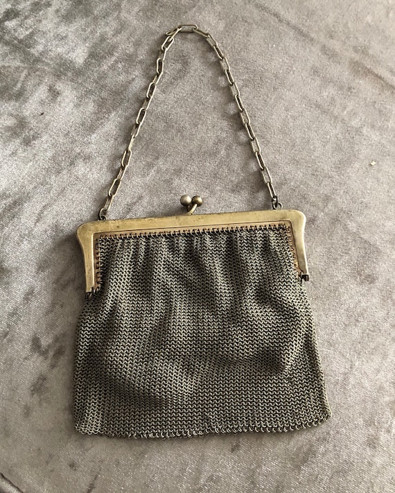 Art Deco chainmail handbag, very old probably 1920