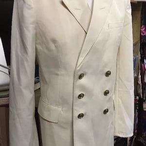 RARE Cream Dinner Jacket made for the Russian Navy Chest Size 38” Perfect for LARP, theatre, military collector