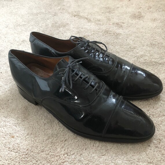 mens black evening shoes