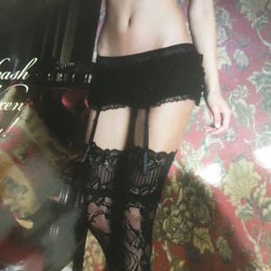 Vintage Burlesque Französische Tiefe Spitze 4 Strap Straps Strumpfhalter Knickerbocker mit Abnehmbaren Trägern