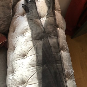 Extra lange schwarze Netzhandschuhe, nicht dehnbar durch lange „Opera“ -Handschuhe, ideal für Abschlussbälle, Dinner-Partys, Opernabende, Braut, Abschlussball, Burlesque