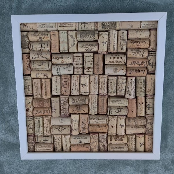 Wine Cork Board with White or Black Frame