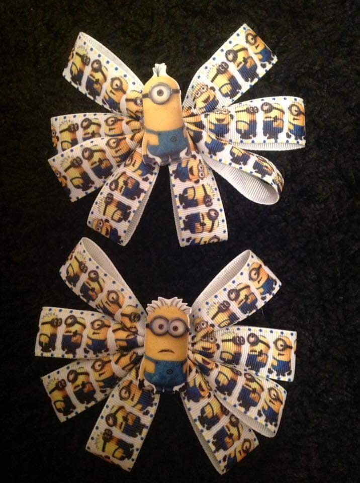 Minions One And Two Despicable Me Inspired Childrens Or Adult Hair
