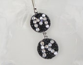 Clip Swarovski Crystal Personalized Initials Monogram Clip Key Chain Clip for Zipper Clip Initials for Suitcase Luggage Custom Monogrammed