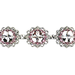 8" Drawer Pull Crystal Rhinestone; Large Chrome Cabinet Handle; Kitchen Cupboard Closet Door Hardware; Fancy Jeweled Custom Bathroom Vanity