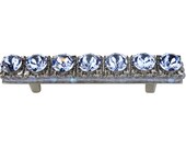 3 Inch Drawer Pull Swarovski Crystal Sapphire Square Handle Unique 3 quot Inches Decorative Kitchen Cabinet Cupboard Door Glass Art Deco Dresser