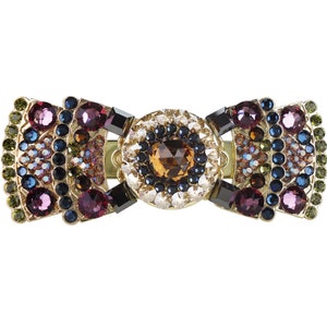 3" Crystal Drawer Pull; Large Topaz Rhinestone Brass Cabinet Handle; 76mm Kitchen Cupboard Closet Hardware; Fancy Jeweled Bathroom Vanity