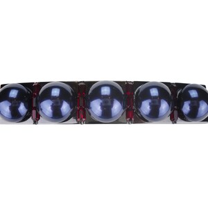 7,6 cm Schubladenknauf; Dark Navy Perlen Rote Kristalle Schwarzer Nickel Schrankgriff; Ausgefallene Juwelen Küchenschrank Schrankbeschläge