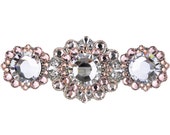 4 1 8 Inch Drawer Pulls Swarovski Crystal Handles Unique 4-1 8 quot Cabinet Pulls Decorative Blush Peachy Pink Art Deco Door Pull Glass Dresser