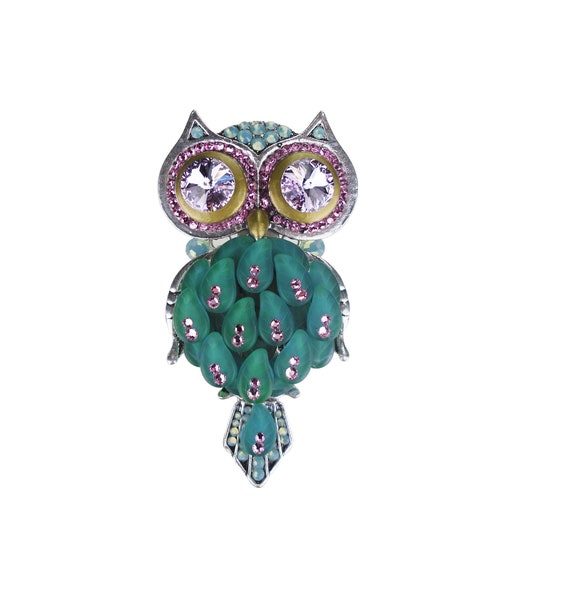 2 1/2 Inch Crystal Owl Drawer Pull Rhinestone Beaded Cabinet | Etsy