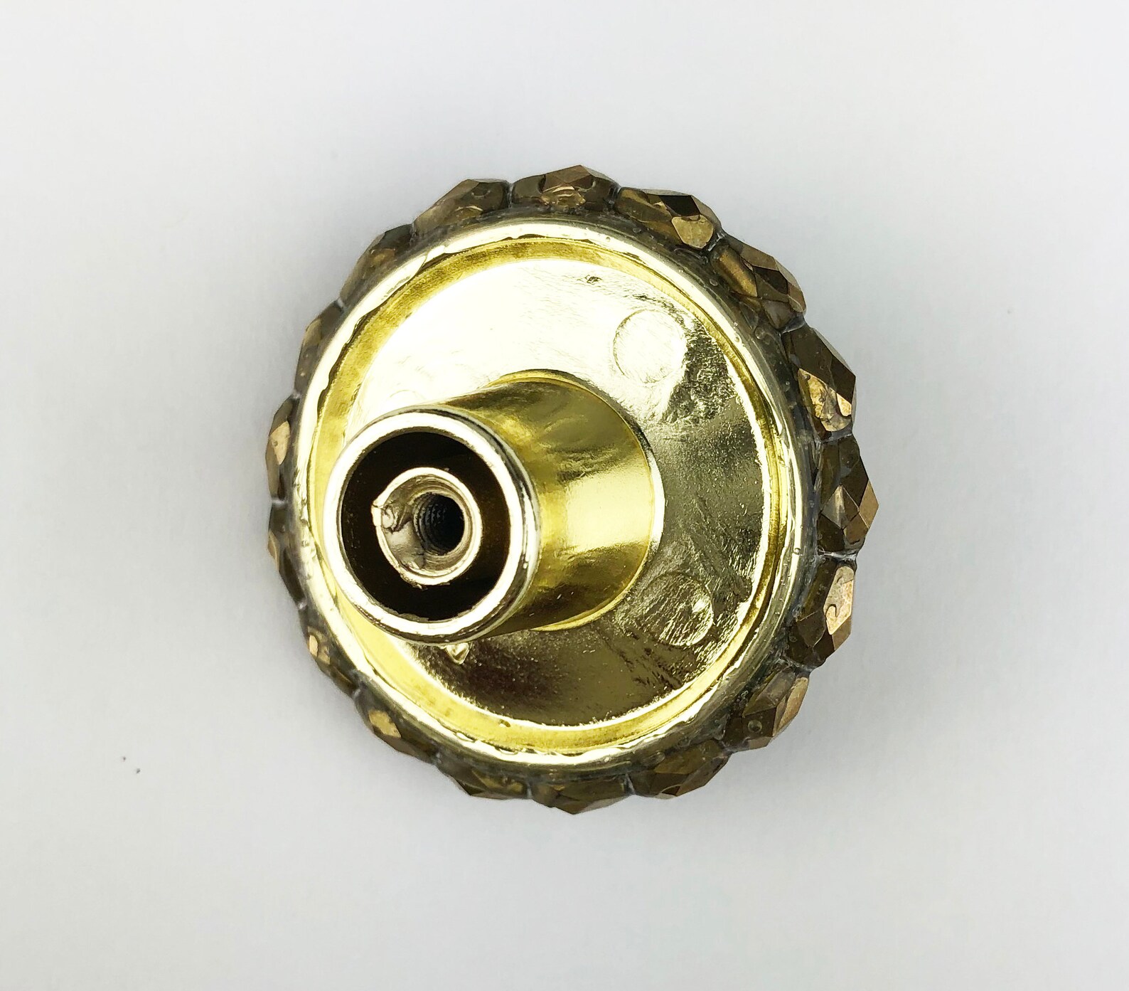 Dekorativer Knauf Swarovski Crystal Smoke Topaz & Jet Gold | Etsy