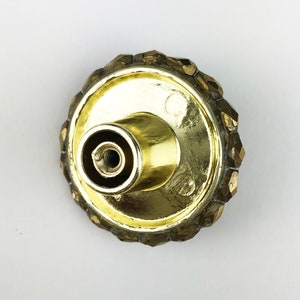 Dekorativer Knauf Swarovski Crystal Smoke Topaz & Jet Gold | Etsy