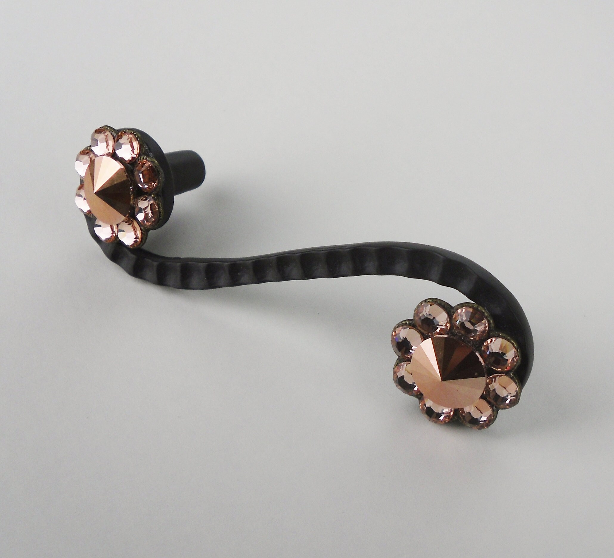 3 Inch Drawer Pull Swarovski Crystal Drawer Handle Unique Oil Etsy