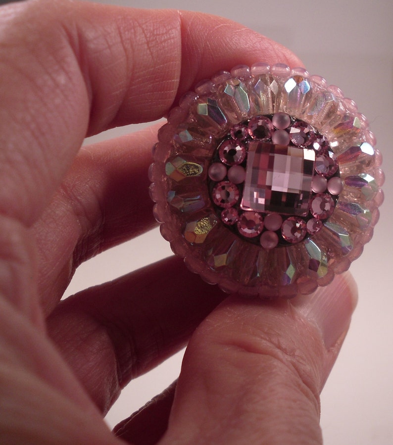 Pink Decorative Knob Swarovski Crystals/Girls Dresser Etsy