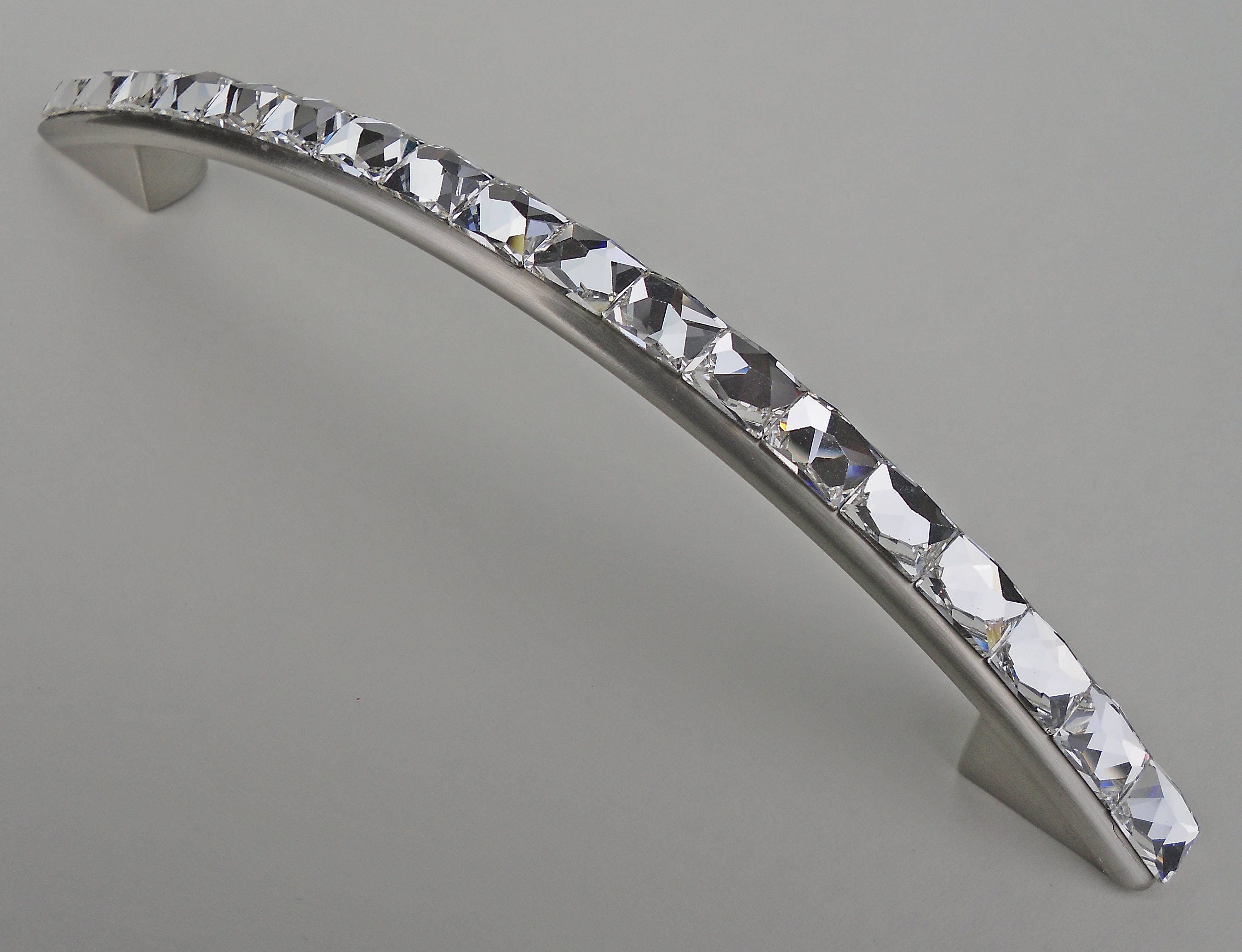 5 1/16 Drawer Pull Swarovski Crystal Handle Unique 5 Etsy