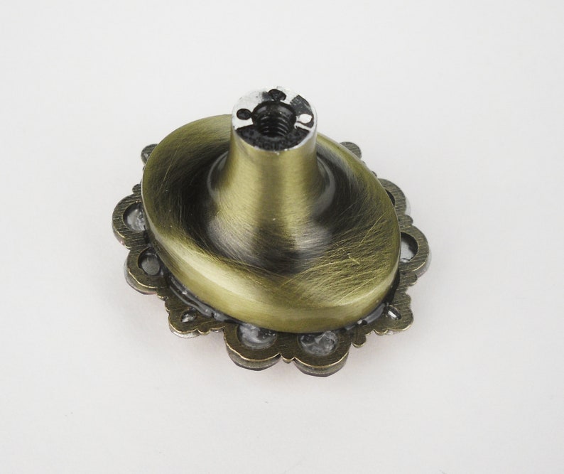 Unique Knob Swarovski Crystal Blush Vintage Rose Etsy