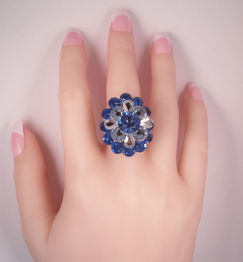 swarovski crystal stretch rings
