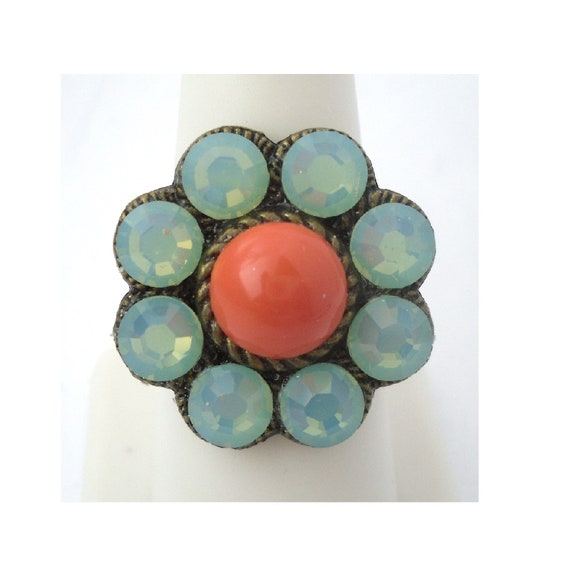 opciones Estilo Retro Vintage Art Deco Bronce recorte Nudillo Anillo
