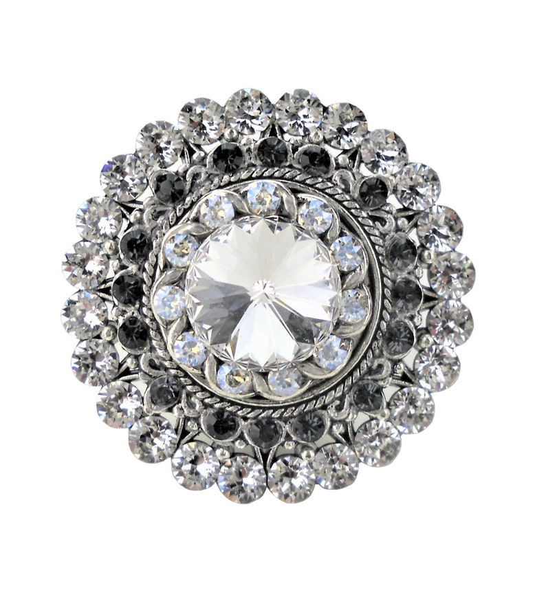 Unique Knob Crystal Antique Silver; Decorative Kitchen Cupboard