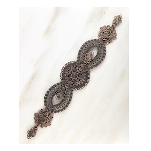 Wall Decor Antique Copper Small Decorative Metal Wall Hanging 11-1/2&quot; x 2-1/8&quot;