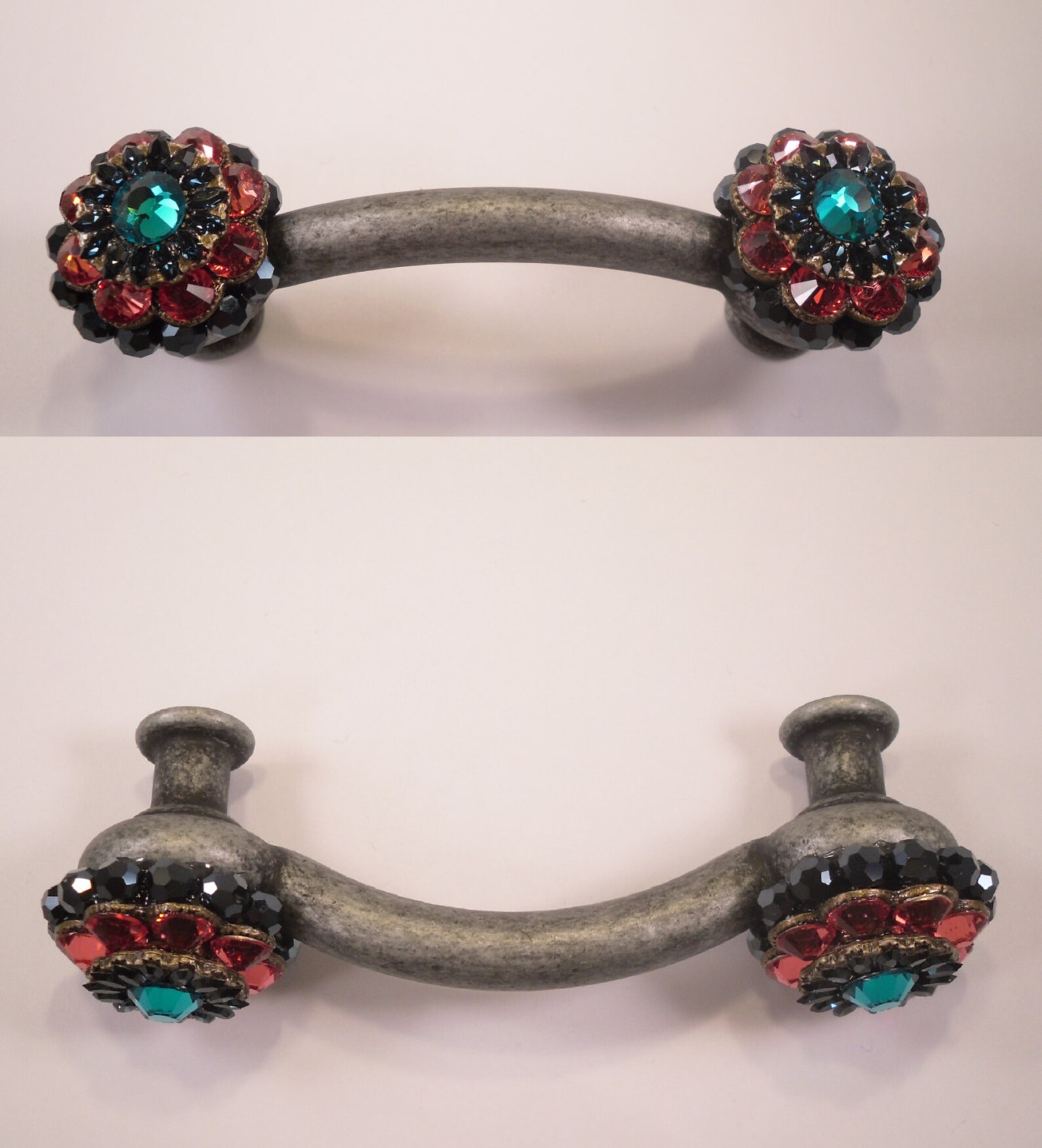 3 Inch Drawer Pulls Swarovski Crystal Drawer Handles Unique Etsy