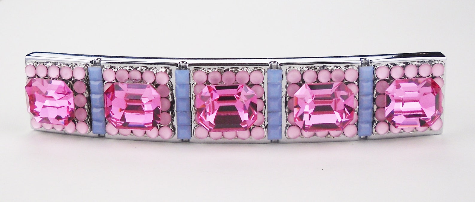 3 Inch Crystal Drawer Pull Rhinestone Rose Air Blue Opal Etsy