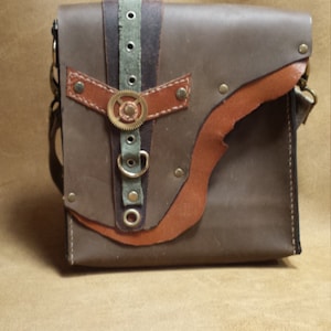 Leather Bag Post Apocalyptic Steampunk Dieselpunk Dystopia Rising Cosplay